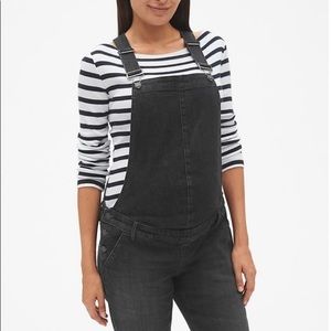 GAP - maternity denim overalls - M - (size 6/8) faded black wash